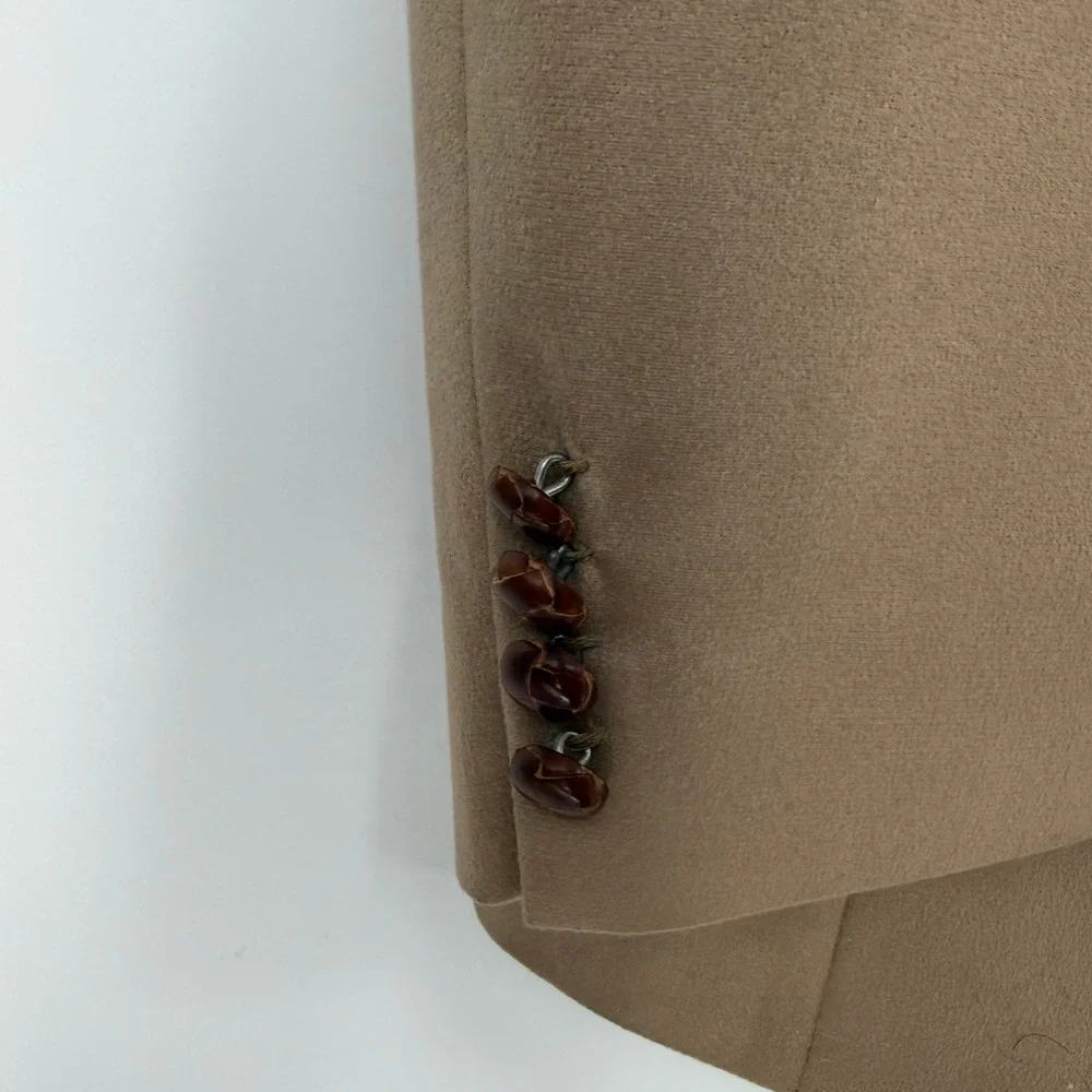 Towncraft‎ Western Sport Coat Mens 42S Tan Suede Texture Blazer Cowboy Core VTG